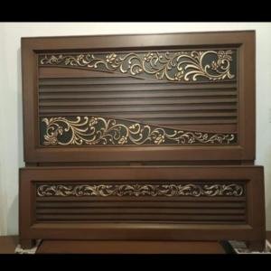 Classic Wooden Carved Bed Set by Abuanees Furniture