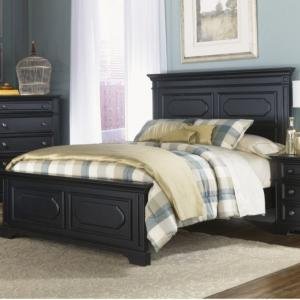 Classic Black Wooden Bed Set by Abuanees Furniture