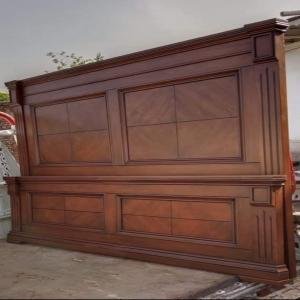 Classic Wooden Panel Bed Set by Abuanees Furniture