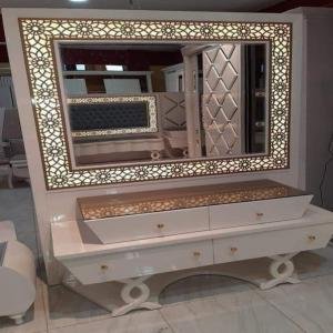 wooden vanity set, bedroom vanity with mirror, storage vanity set, modern wooden vanity, classic vanity table, dressing table with mirror, stylish vanity set