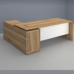 Modern Executive Office Desk with Sleek Design and Storage